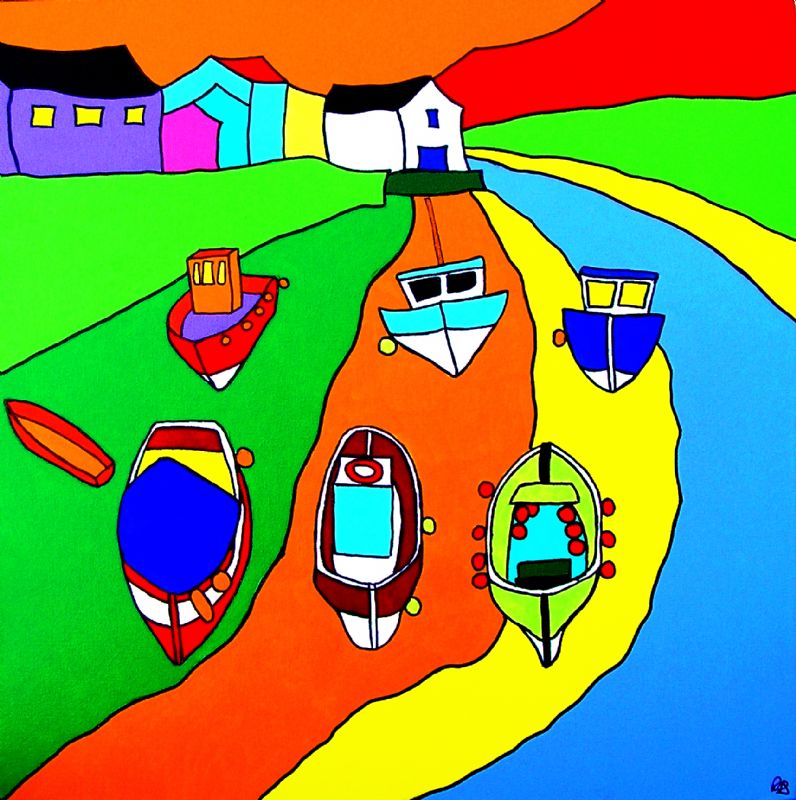 Boats at Staithes Yorkshire